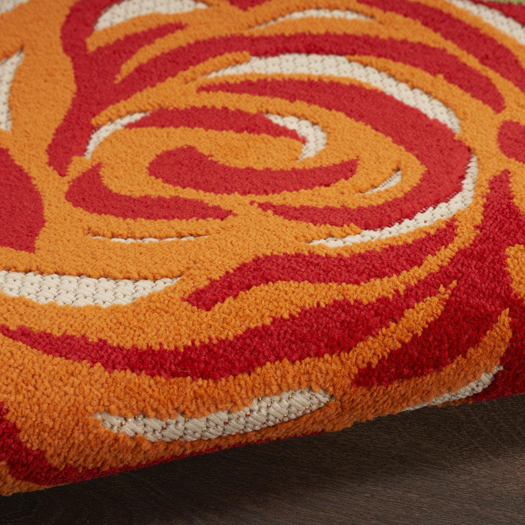 7' X 10' Multicolor Floral Stain Resistant Non Skid Area Rug Homeroots Outdoor