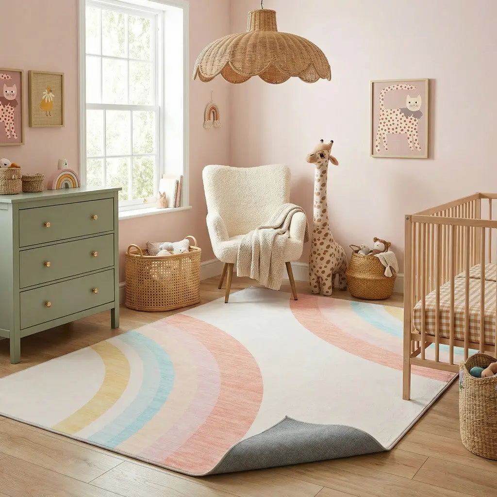 7' X 10' Pink Abstract Area Rug Homeroots Home Decor