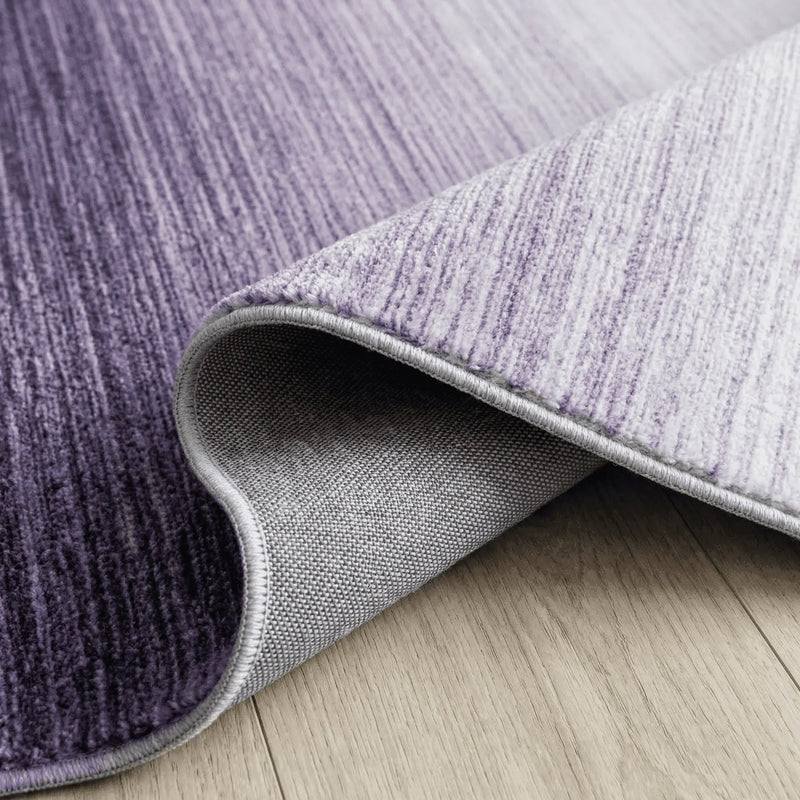 7' X 10' Purple Abstract Area Rug Homeroots Home Decor