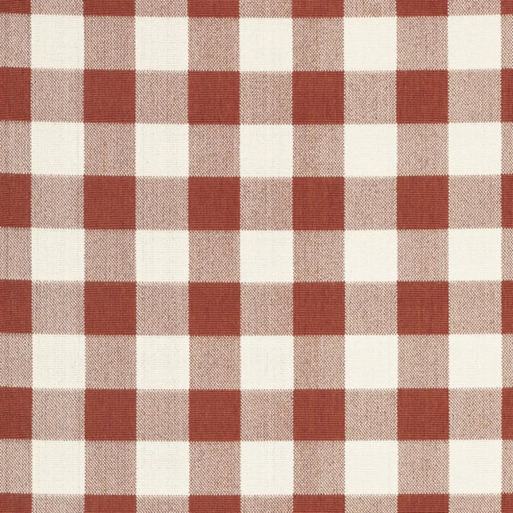 7' X 10' Red and Ivory Geometric Stain Resistant Indoor Outdoor Area Rug Homeroots Outdoor