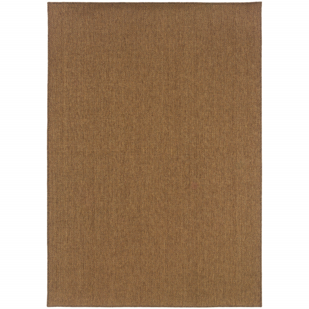 7' X 10' Tan Stain Resistant Indoor Outdoor Area Rug Homeroots Outdoor