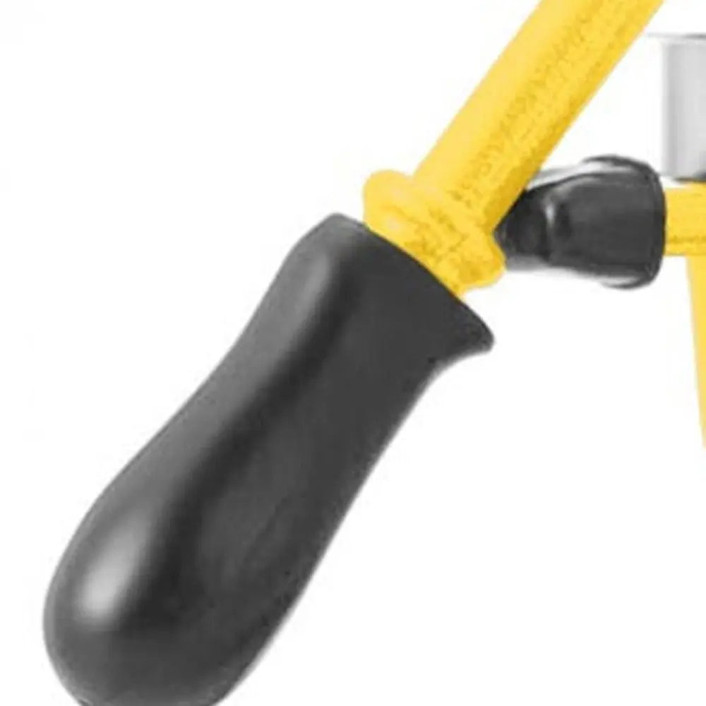 7" Yellow Black And Silver Stainless Steel Manual Juicer Homeroots Kitchen & Dining