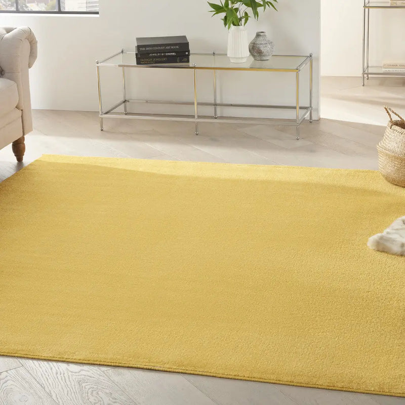 7' Yellow Square Indoor Outdoor Area Rug - GreatEagleInc