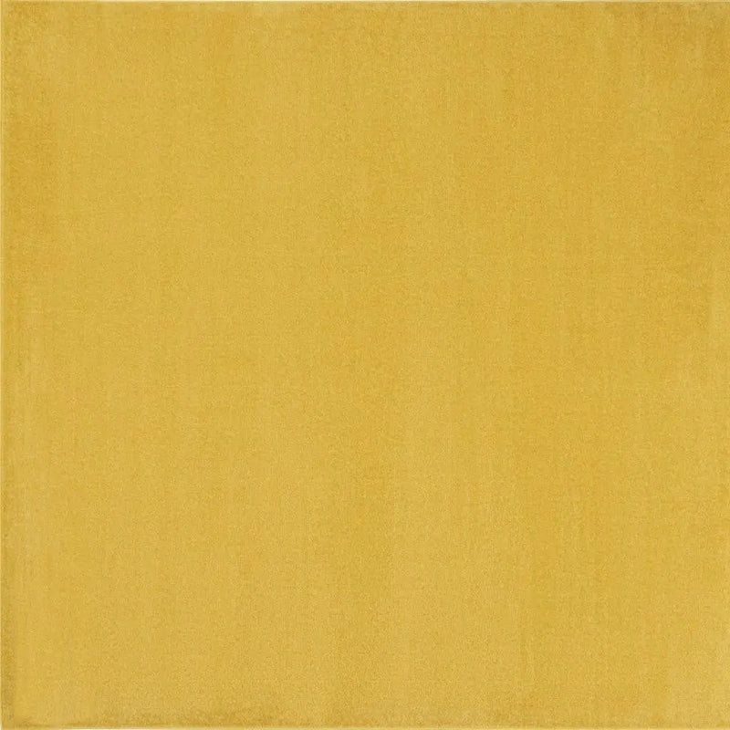 7' Yellow Square Indoor Outdoor Area Rug - GreatEagleInc