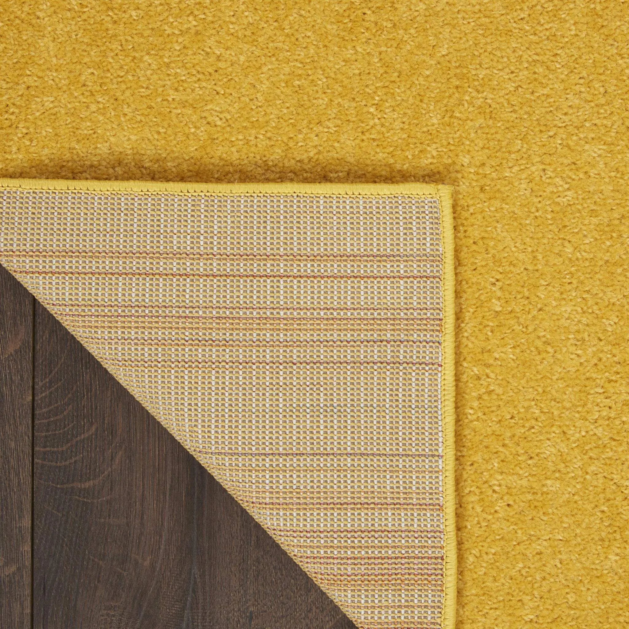 7' Yellow Square Indoor Outdoor Area Rug - GreatEagleInc