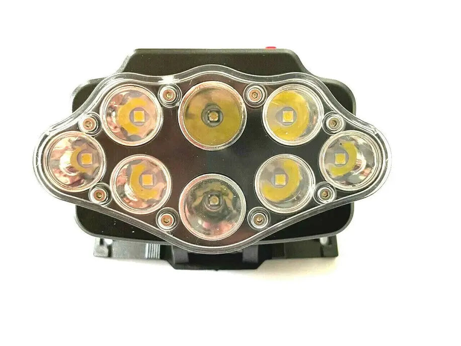 8 LED Ultra Bright Headlamp Head Light Flashlight Recharge Hashir Products
