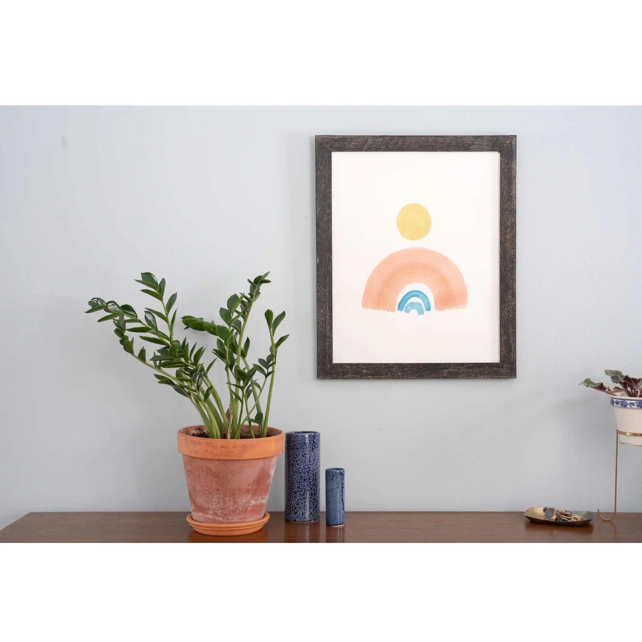 8.5" x 11" Black Solid Wood Tabletop Picture Frame - GreatEagleInc