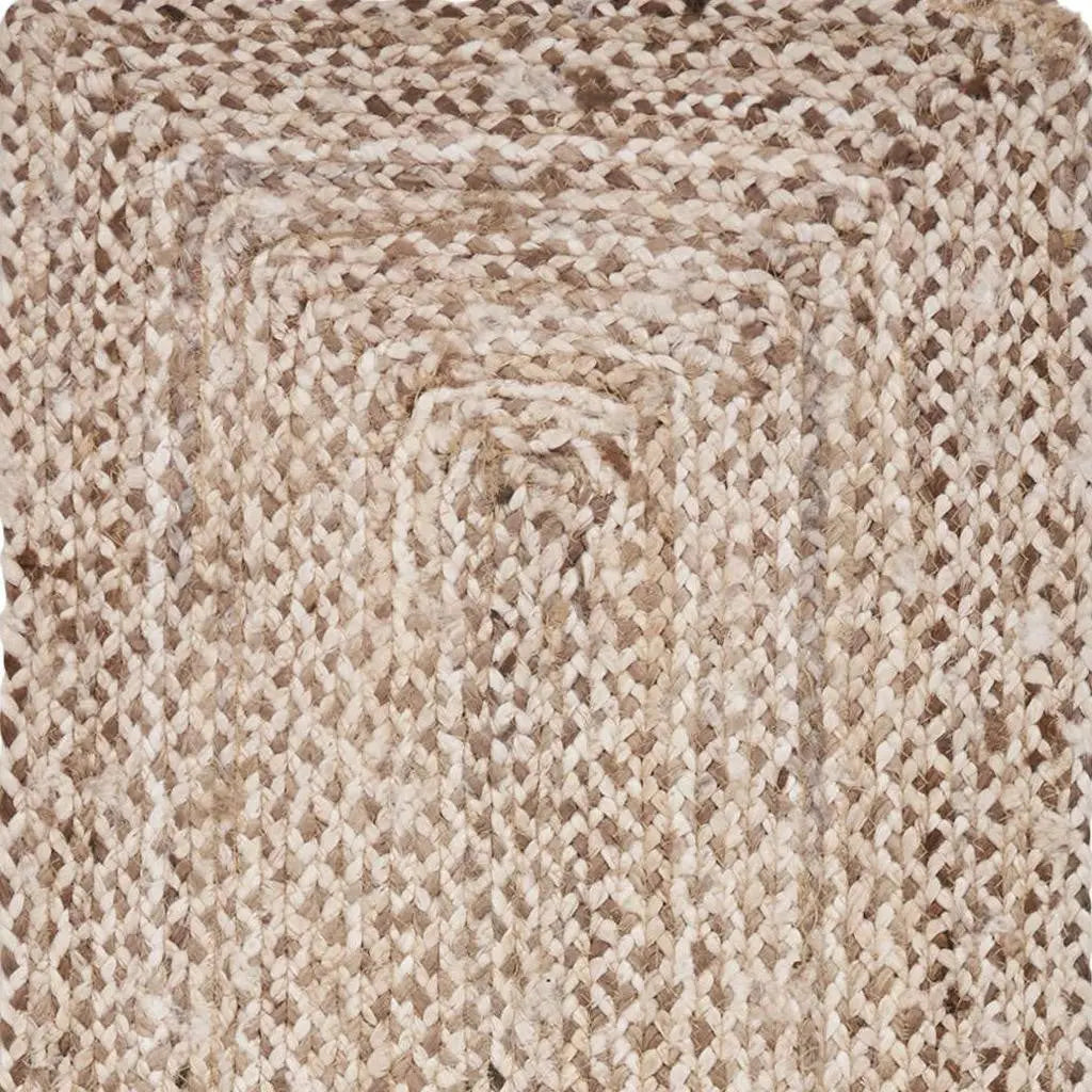 80" Brown Ivory And Natural Braided Jute Table Runner Homeroots Kitchen & Dining