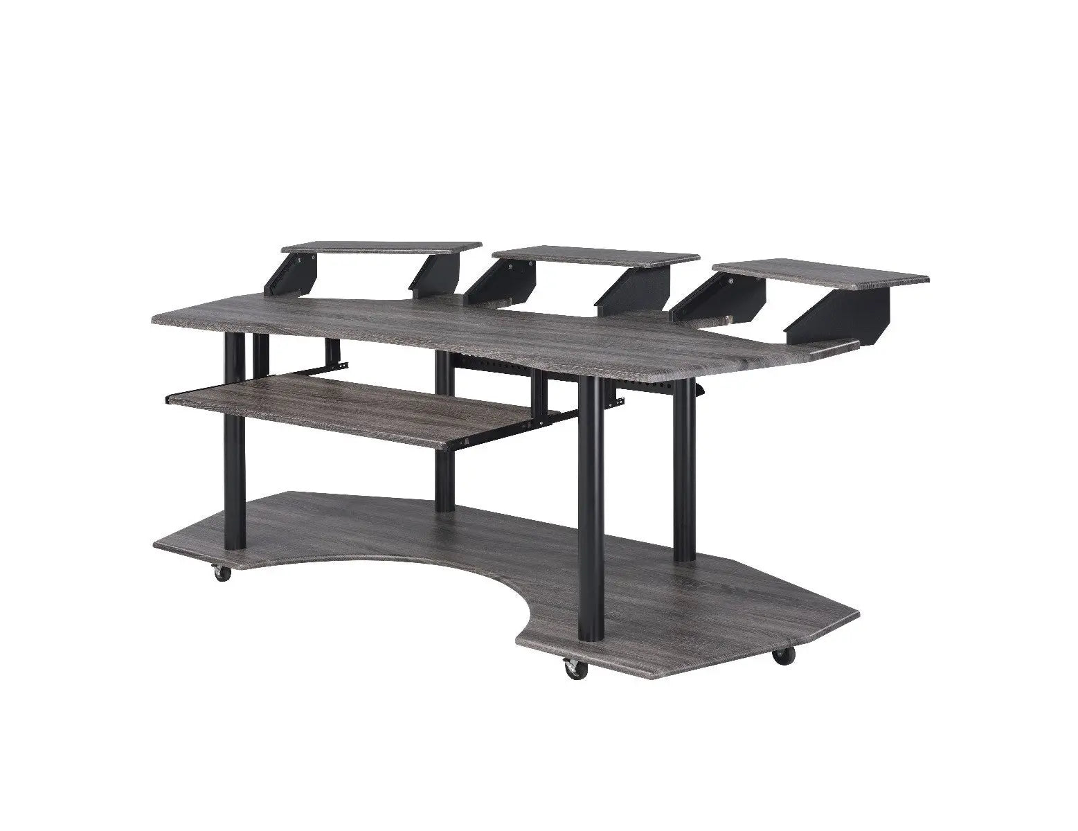 83" Black Music Recording Studio Desk Homeroots Office