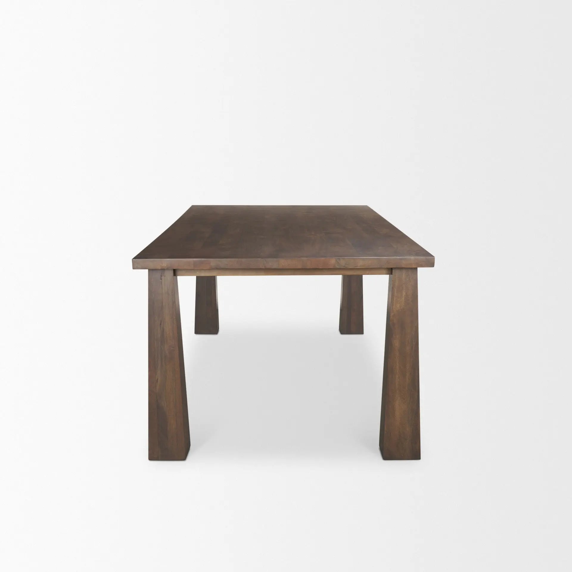 84" Brown Solid Wood Dining Table Homeroots Kitchen & Dining