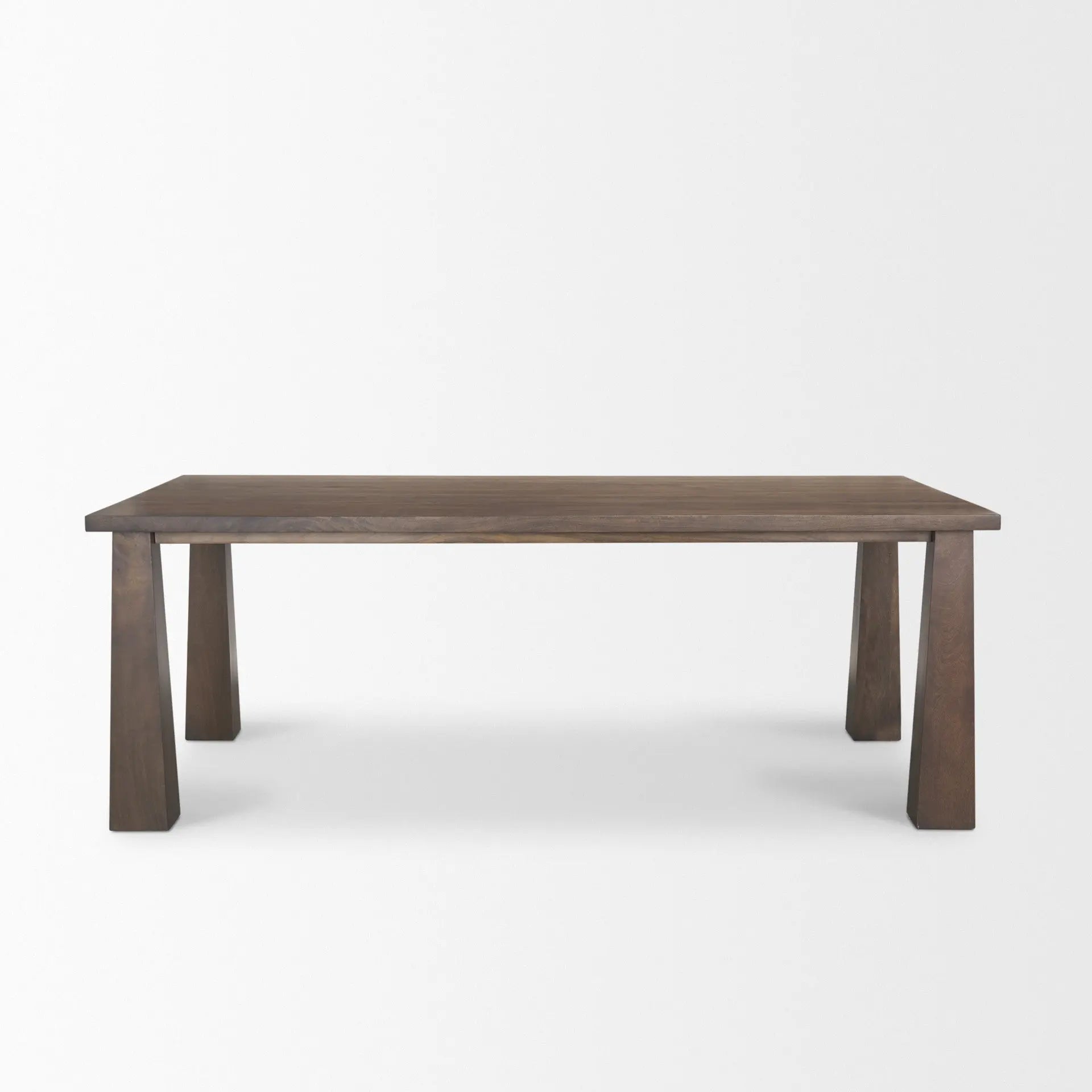 84" Brown Solid Wood Dining Table Homeroots Kitchen & Dining