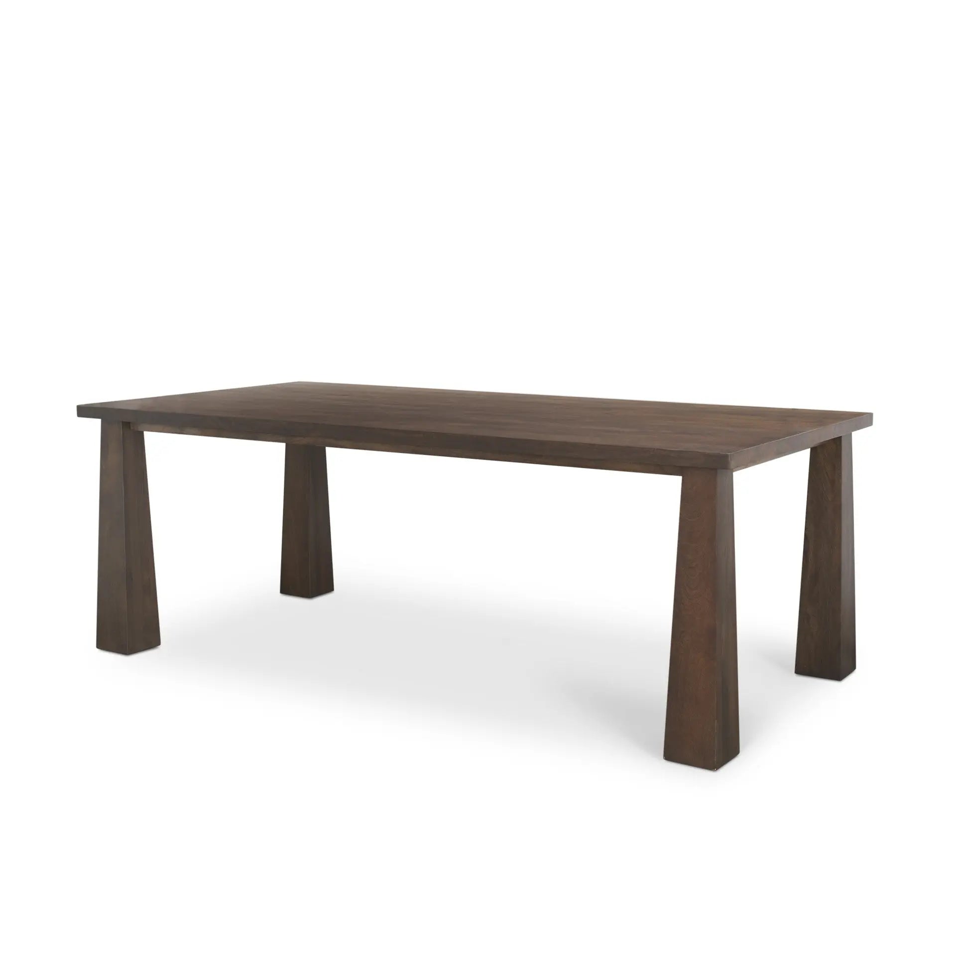 84" Brown Solid Wood Dining Table Homeroots Kitchen & Dining