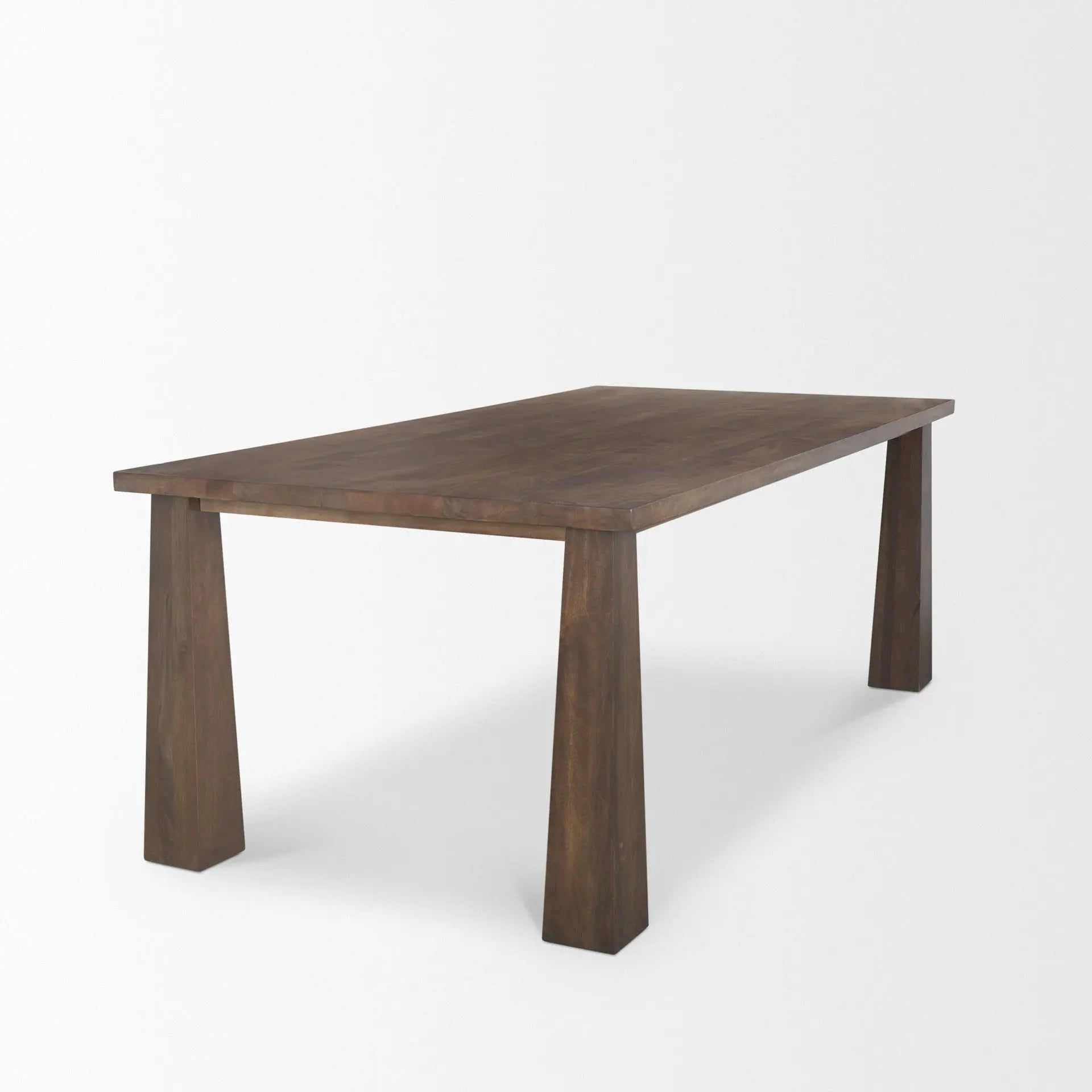 84" Brown Solid Wood Dining Table Homeroots Kitchen & Dining