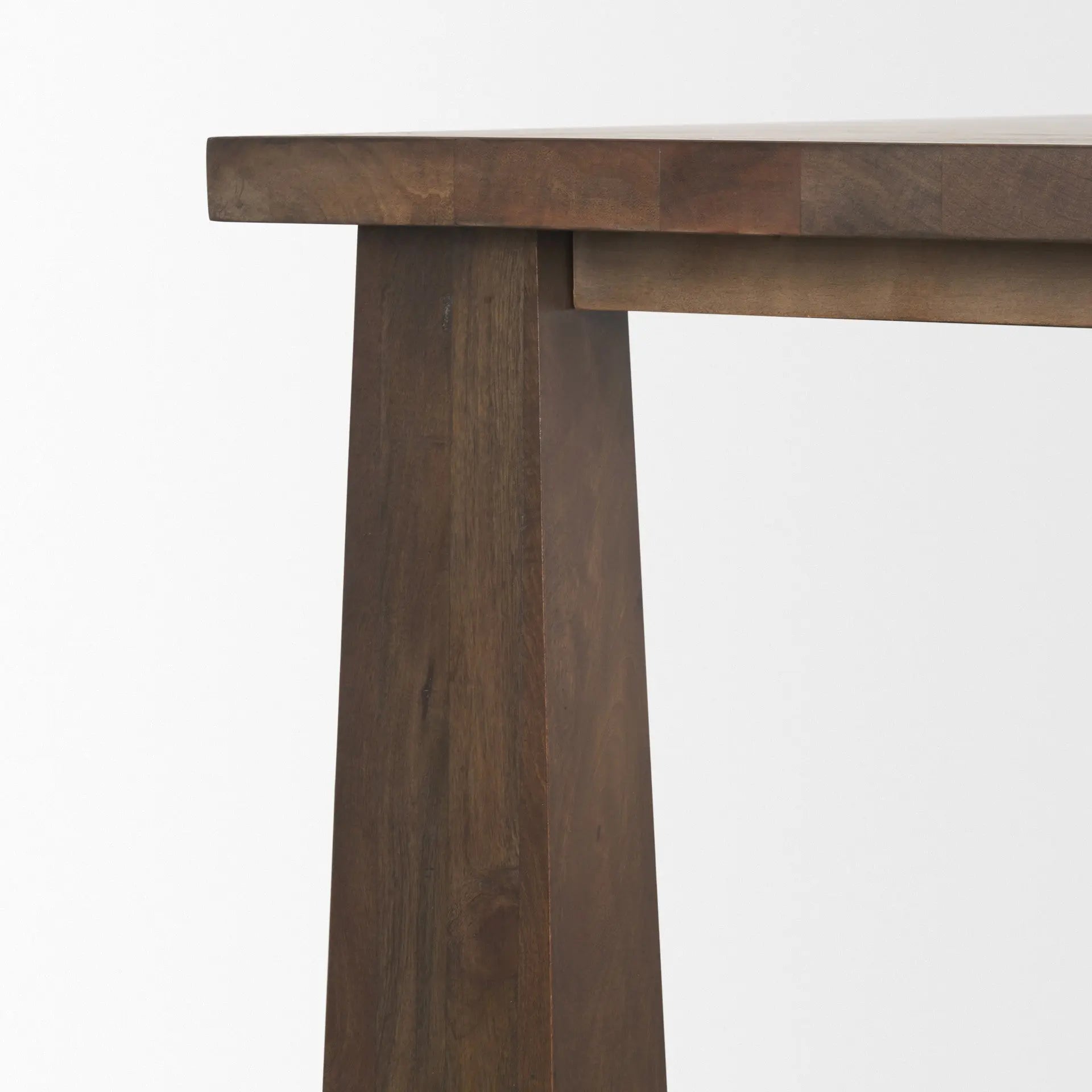 84" Brown Solid Wood Dining Table Homeroots Kitchen & Dining