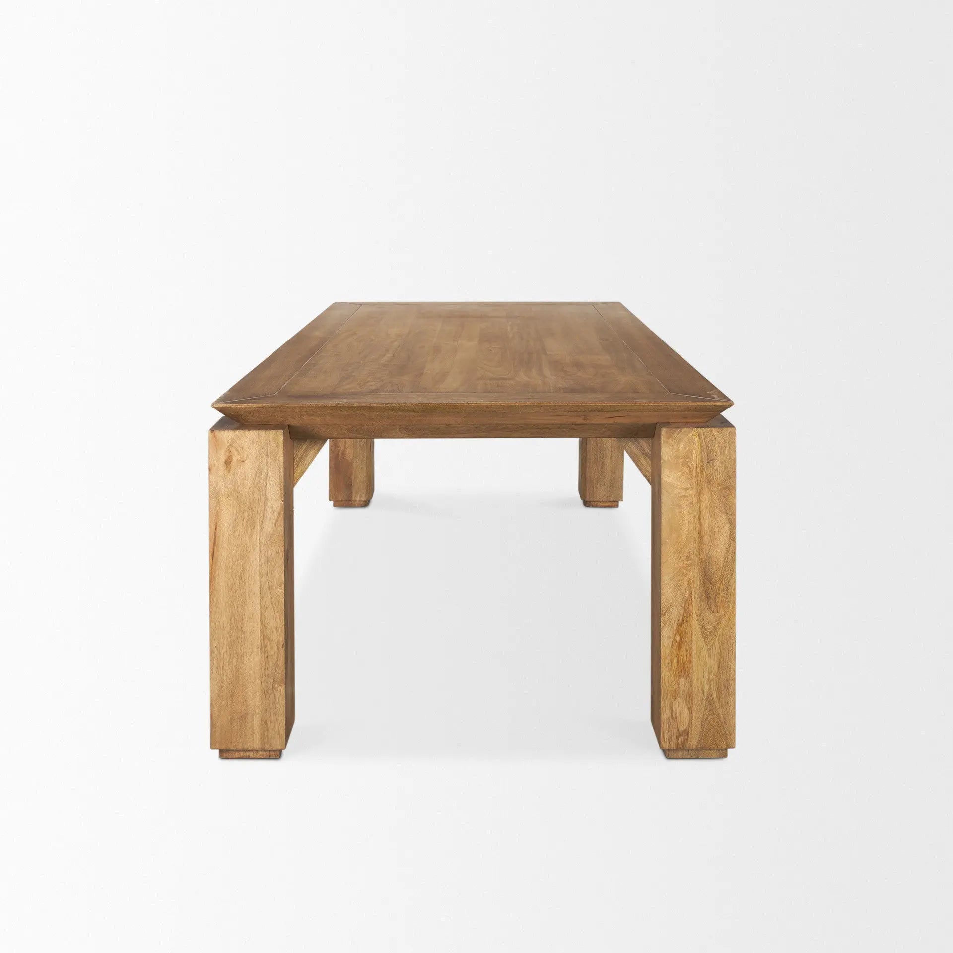 84" Brown Solid Wood Dining Table Homeroots Kitchen & Dining
