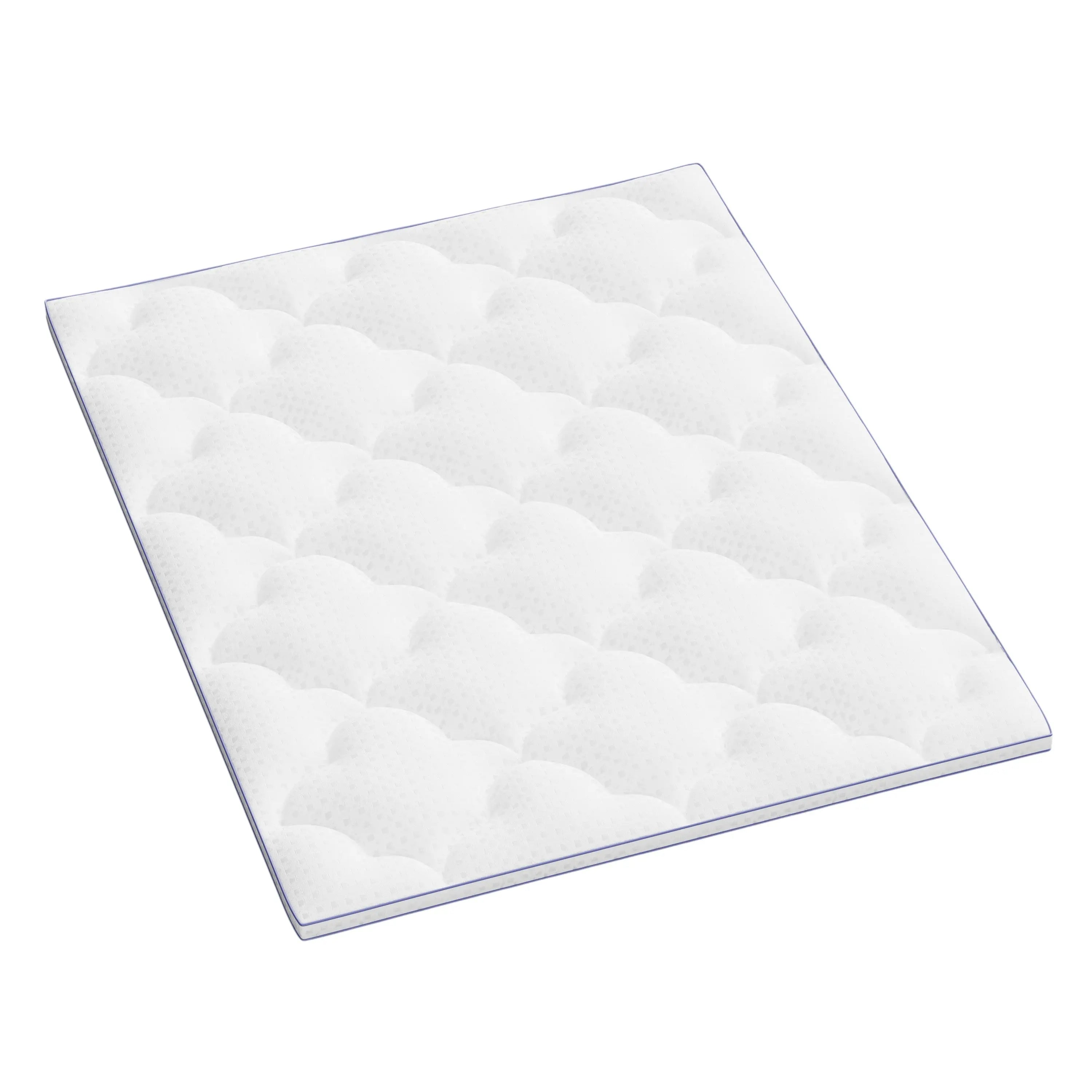 84" White Cotton Water Resistant Mattress topper with Removable Cover - GreatEagleInc