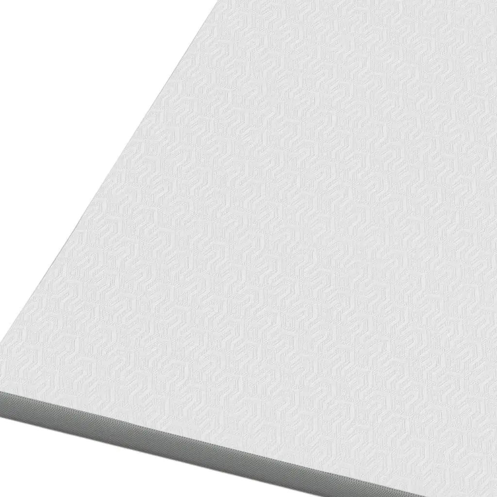 84" White Gel Memory Foam Mattress topper with Removable Cover - GreatEagleInc