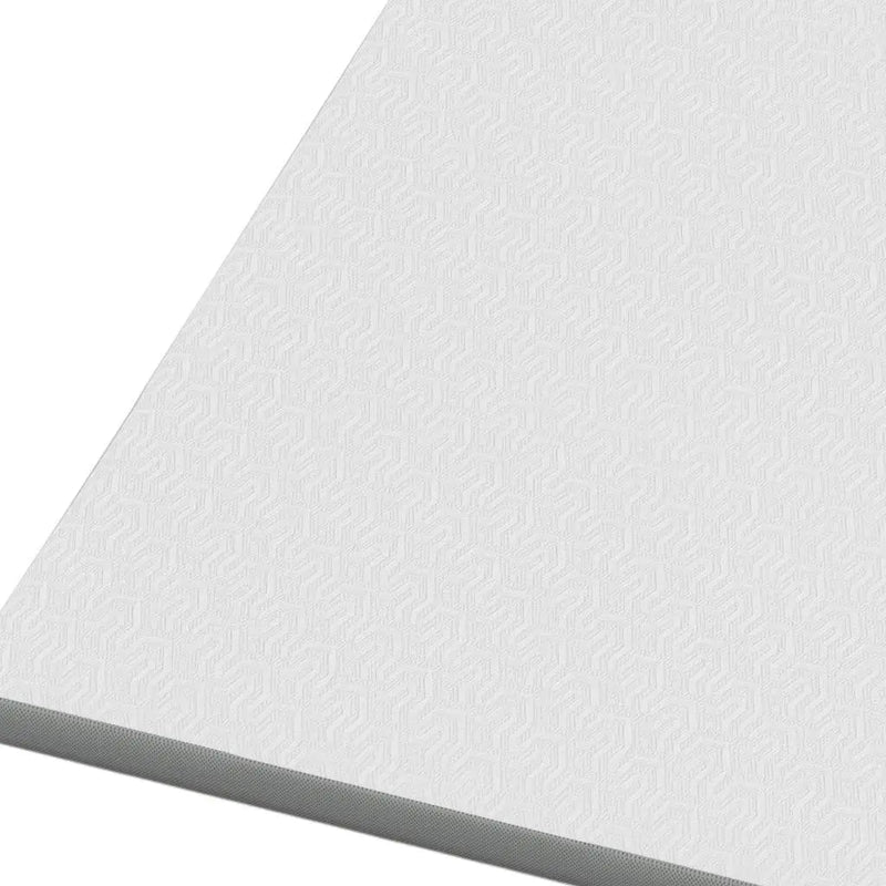 84" White Gel Memory Foam Mattress topper with Removable Cover - GreatEagleInc