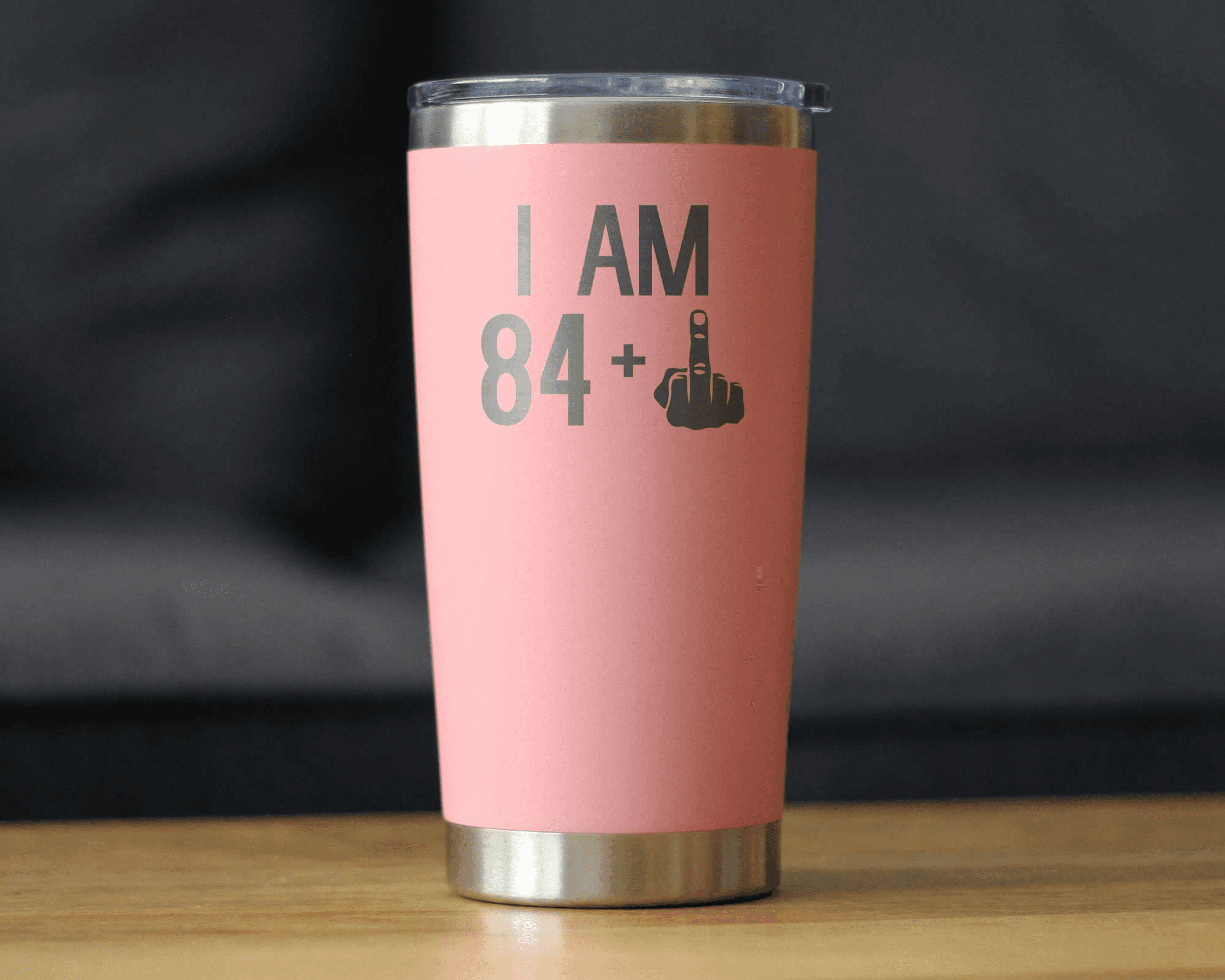 85th Birthday Gifts - Middle Finger Insulated Travel Tumbler Bevvee