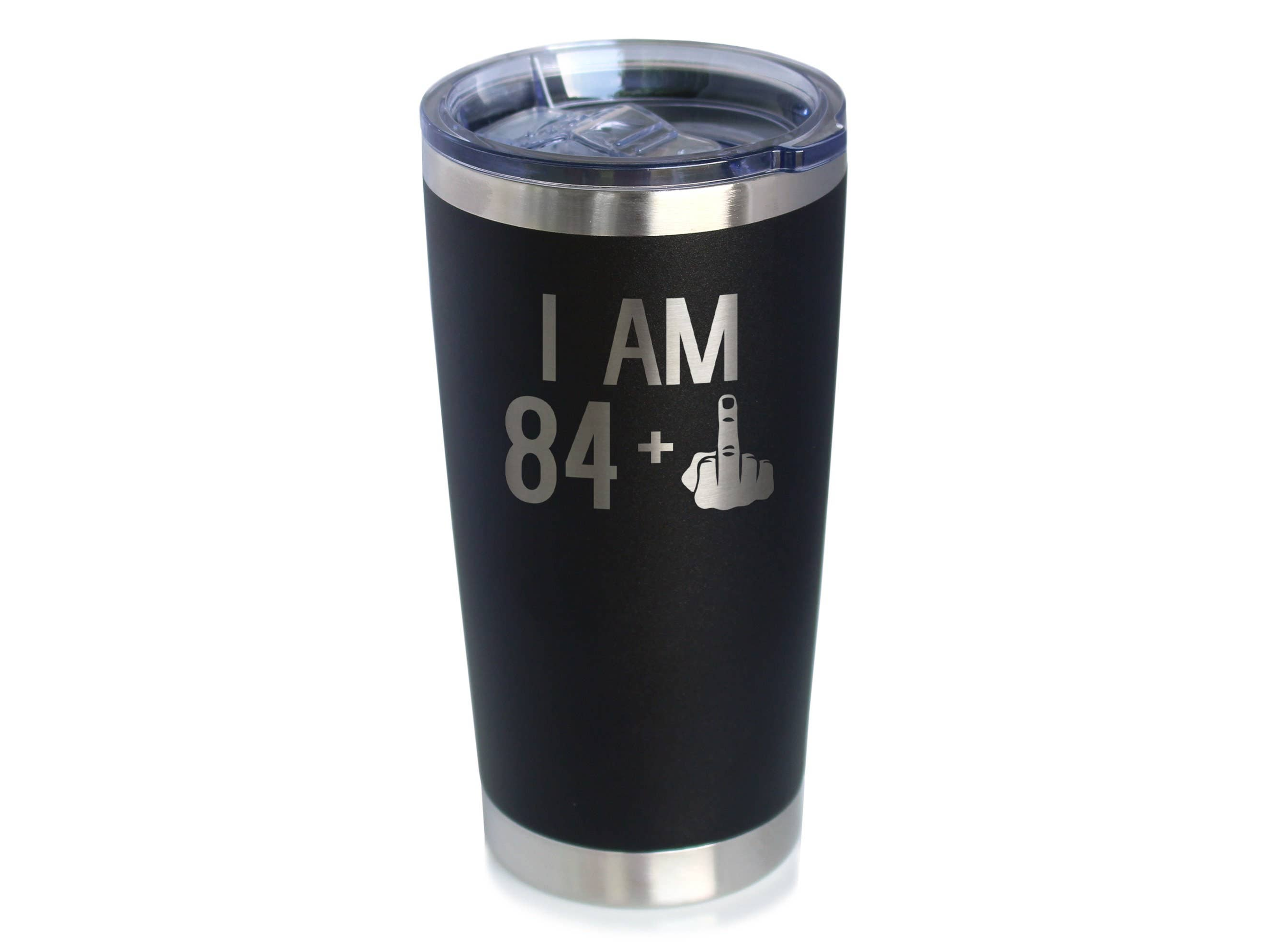85th Birthday Gifts - Middle Finger Insulated Travel Tumbler Bevvee
