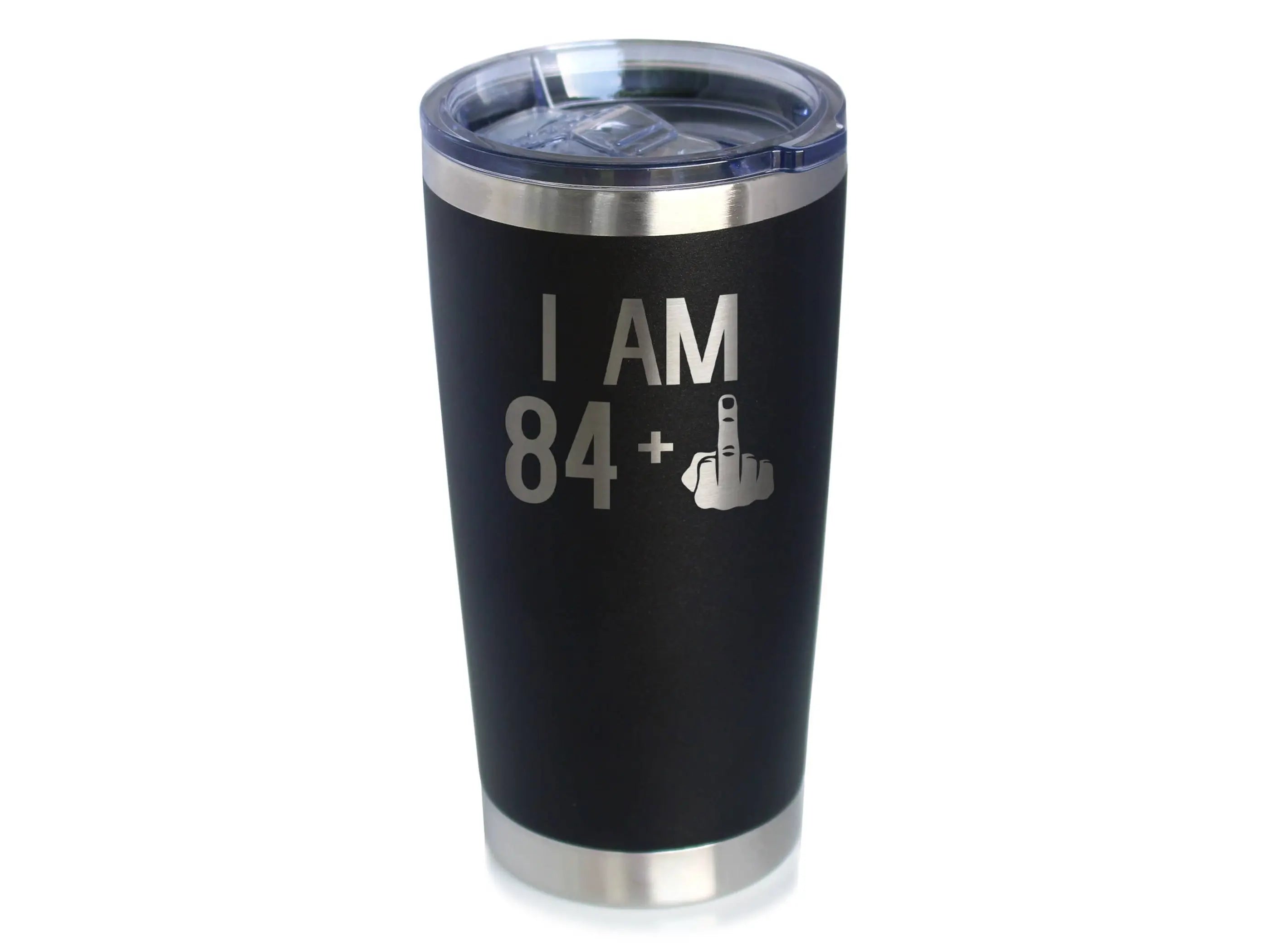 85th Birthday Gifts - Middle Finger Insulated Travel Tumbler Bevvee