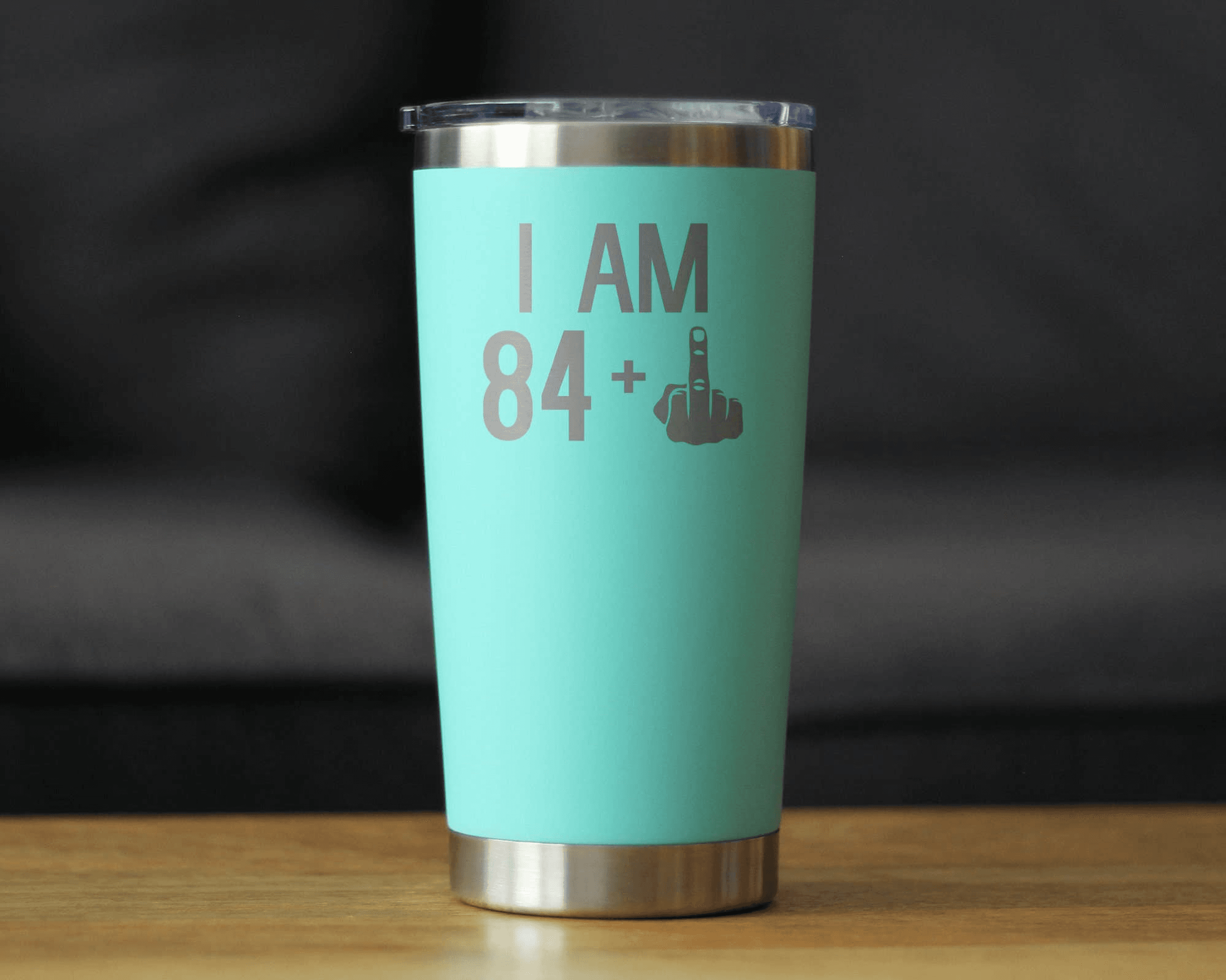 85th Birthday Gifts - Middle Finger Insulated Travel Tumbler Bevvee