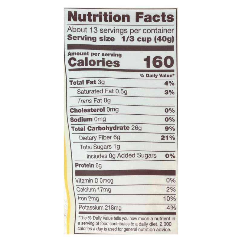 Bob's Red Mill - Oat Bran - Organic High Fiber Hot Cereal - Case Of 4 - 18 Oz. Bob's Red Mill