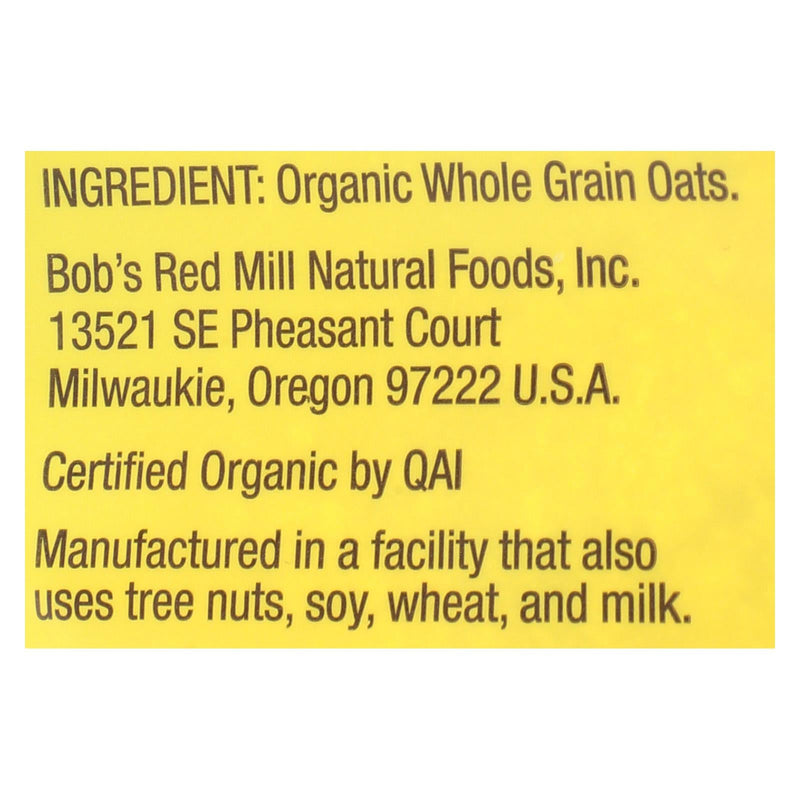 Bob's Red Mill - Oatmeal - Organic Scottish  - Case Of 4 - 20 Oz. Bob's Red Mill