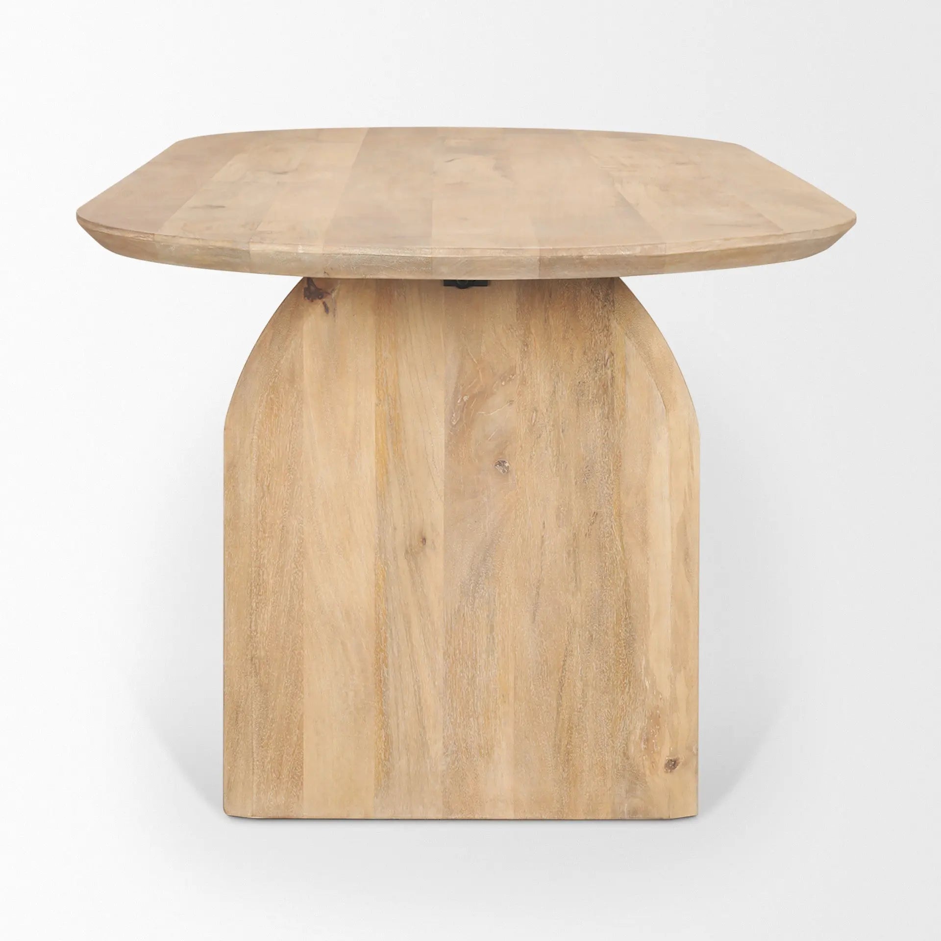 87" Brown Solid Wood Double Pedestal Base Oval Dining Table Homeroots Kitchen & Dining