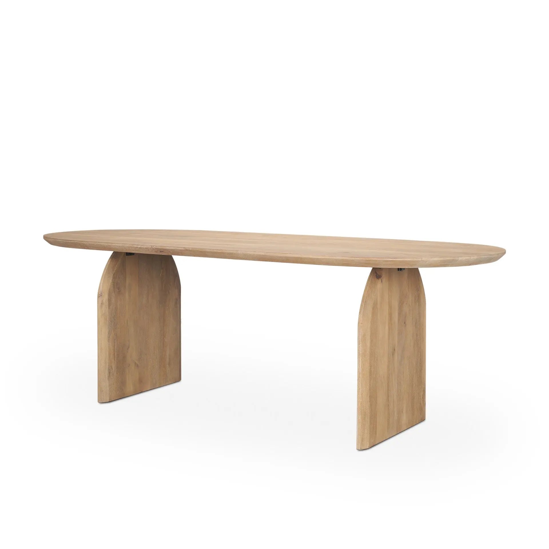 87" Brown Solid Wood Double Pedestal Base Oval Dining Table Homeroots Kitchen & Dining