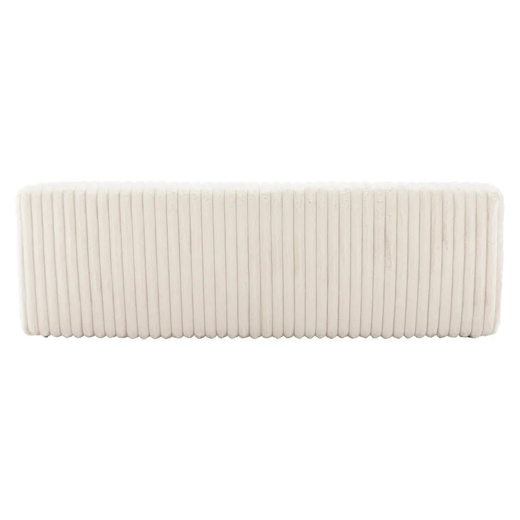 89" Cream Manufactured Wood Sofa - GreatEagleInc