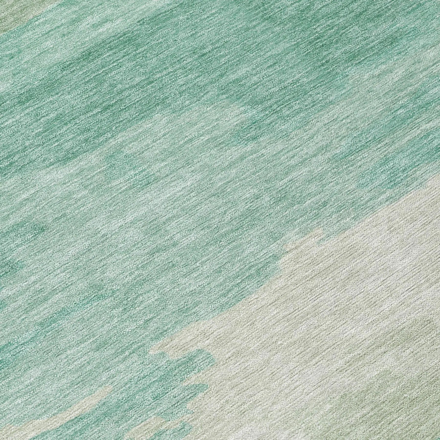 8' Aqua And Teal Blue Round Abstract Washable Indoor Outdoor Area Rug Homeroots Outdoor