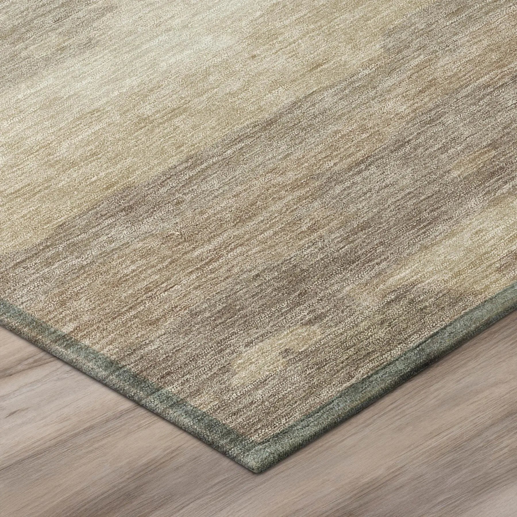 8' Beige And Brown Round Abstract Washable Indoor Outdoor Area Rug Homeroots Outdoor