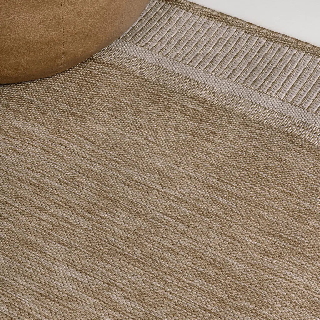 8' Beige And Cream Indoor Outdoor Runner Rug Homeroots Outdoor