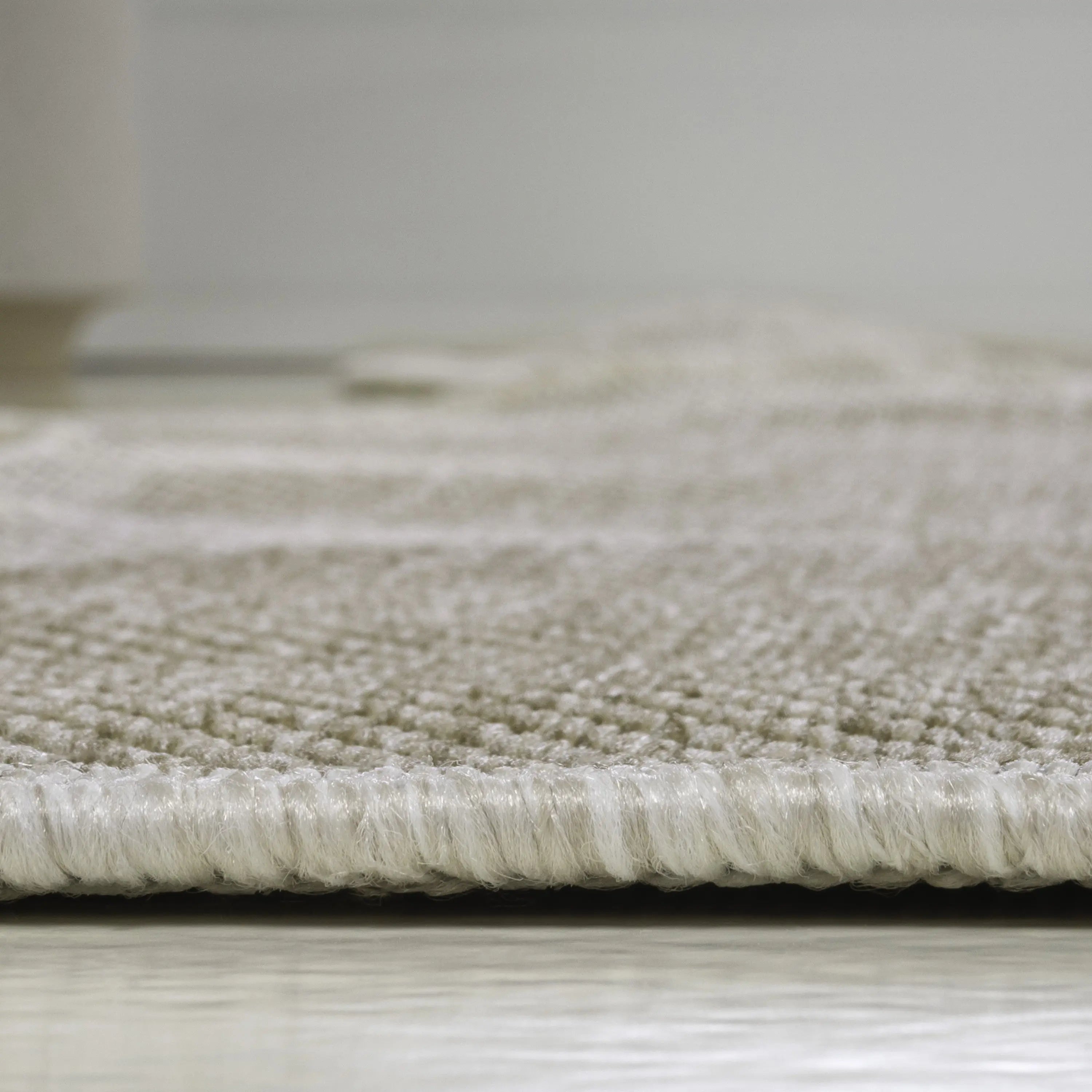 8' Beige And Cream Medallion Indoor Outdoor Runner Rug Homeroots Outdoor