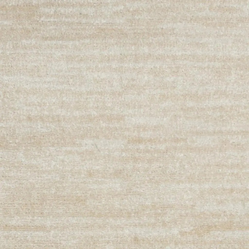 8' Beige And Ivory Indoor Outdoor Runner Rug - GreatEagleInc