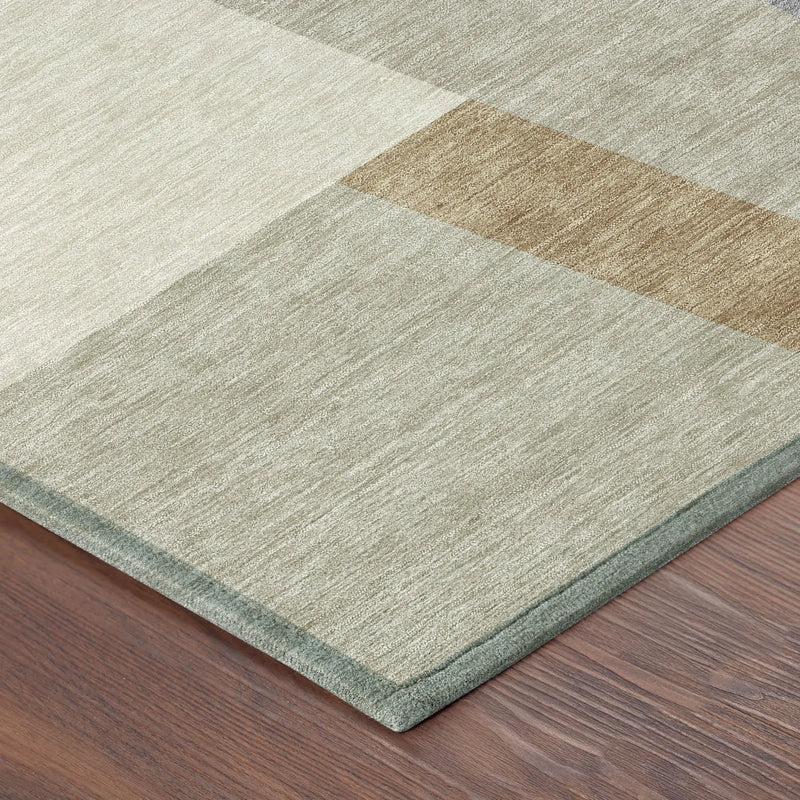 8' Beige And Ivory Round Geometric Washable Indoor Outdoor Area Rug Homeroots Outdoor