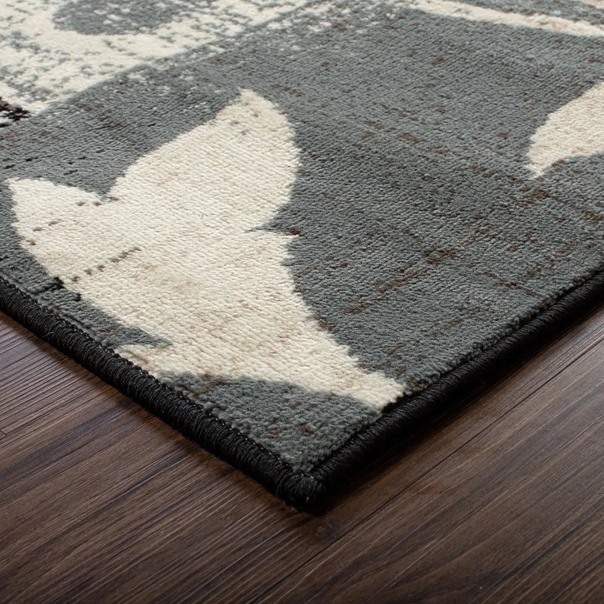 8' Beige Brown And Gray Floral Distressed Runner Rug Homeroots Home Decor