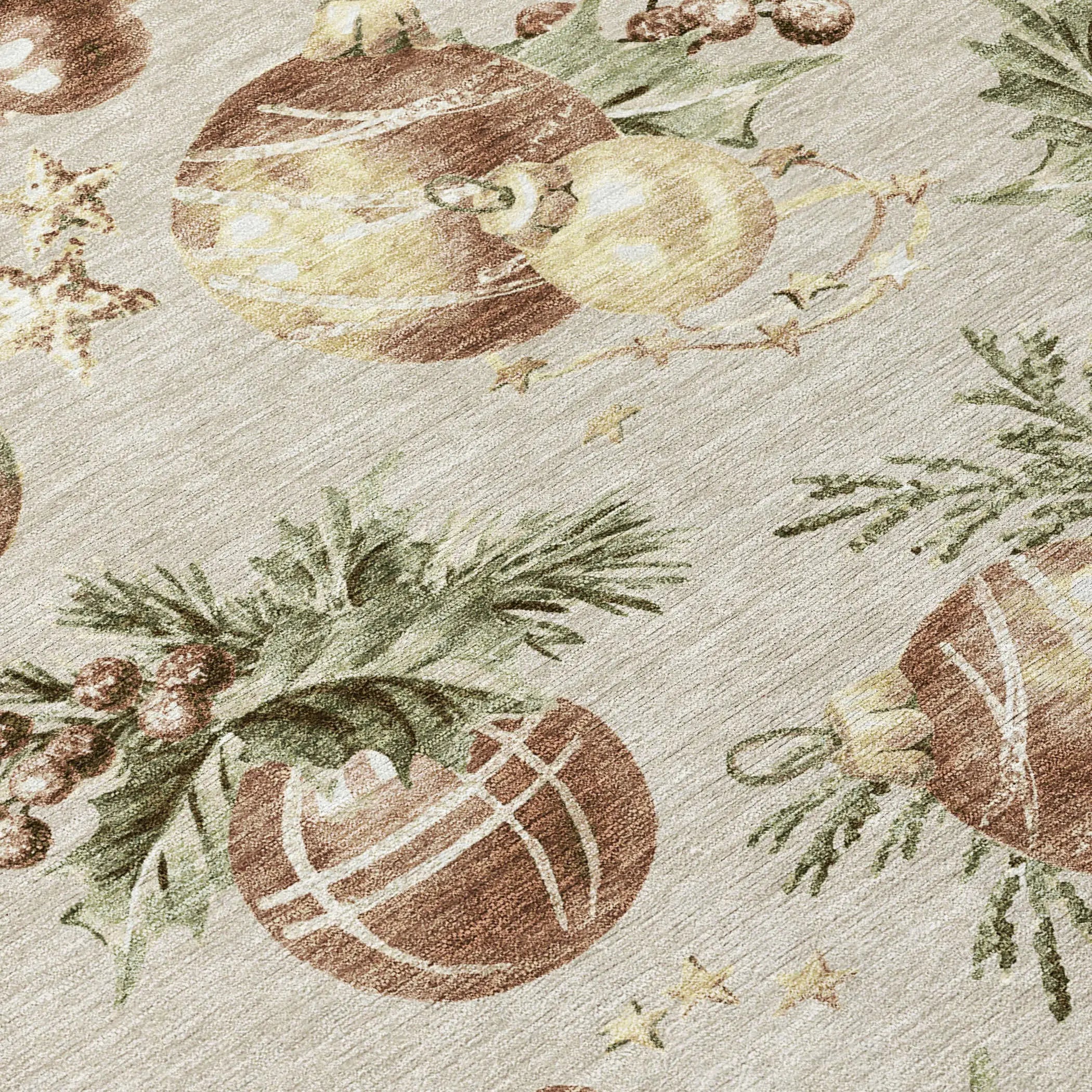 8' Beige Brown And Ivory Round Stars Washable Indoor Outdoor Area Rug Homeroots Outdoor