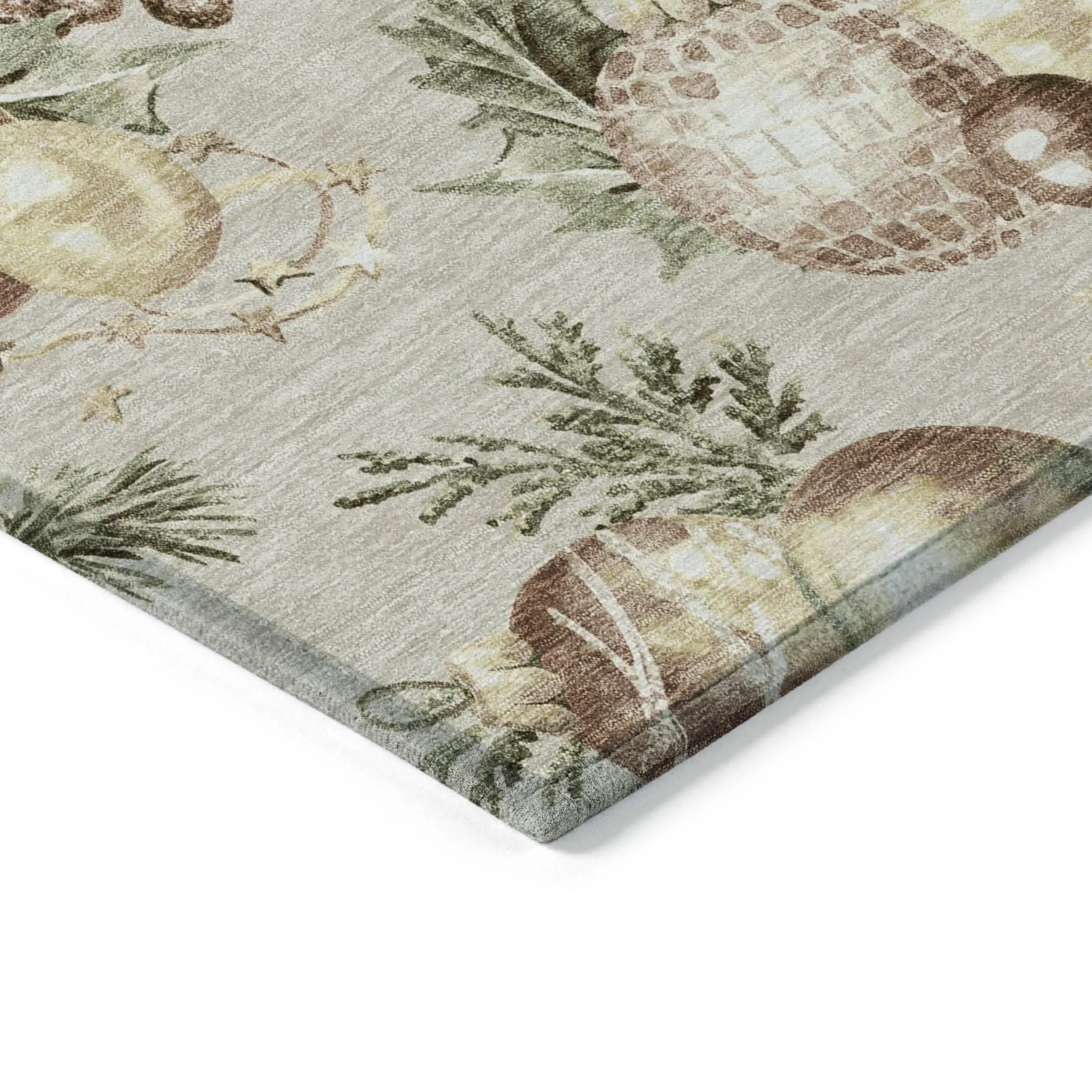 8' Beige Brown And Ivory Round Stars Washable Indoor Outdoor Area Rug Homeroots Outdoor