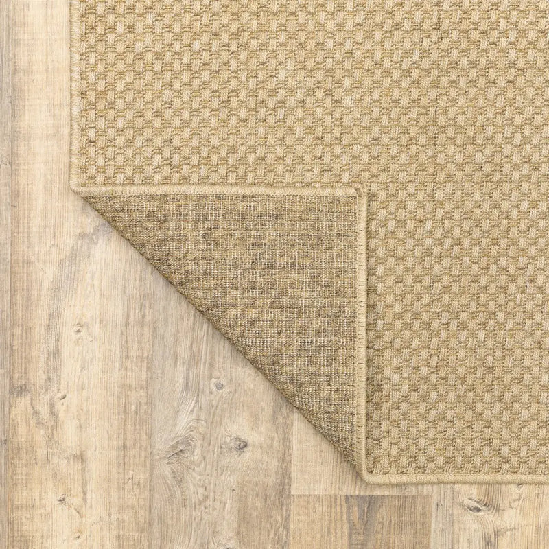 8' Beige Indoor Outdoor Runner Rug Homeroots Outdoor