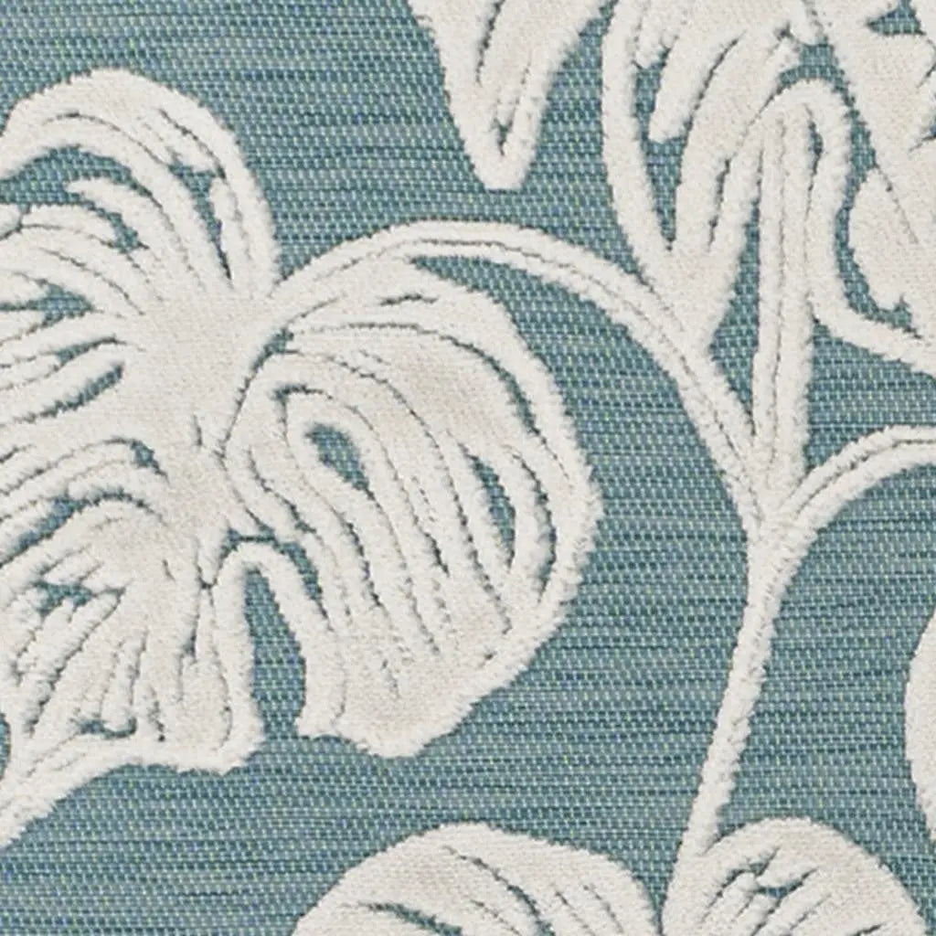 8' Blue And Ivory Floral Indoor Outdoor Runner Rug Homeroots Outdoor