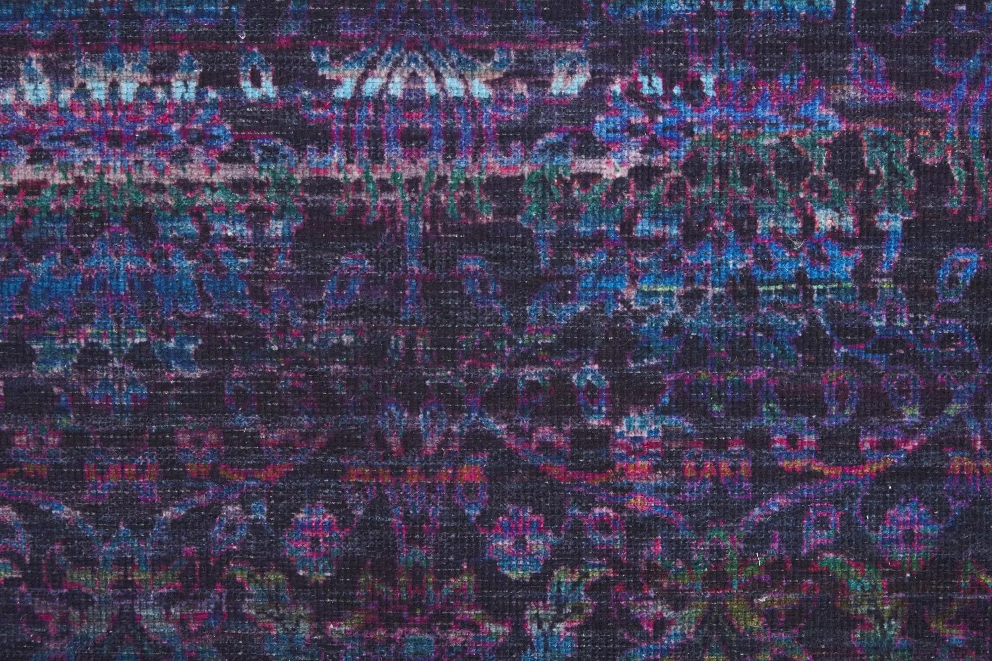 8' Blue And Purple Abstract Washable Area Rug Homeroots Home Decor