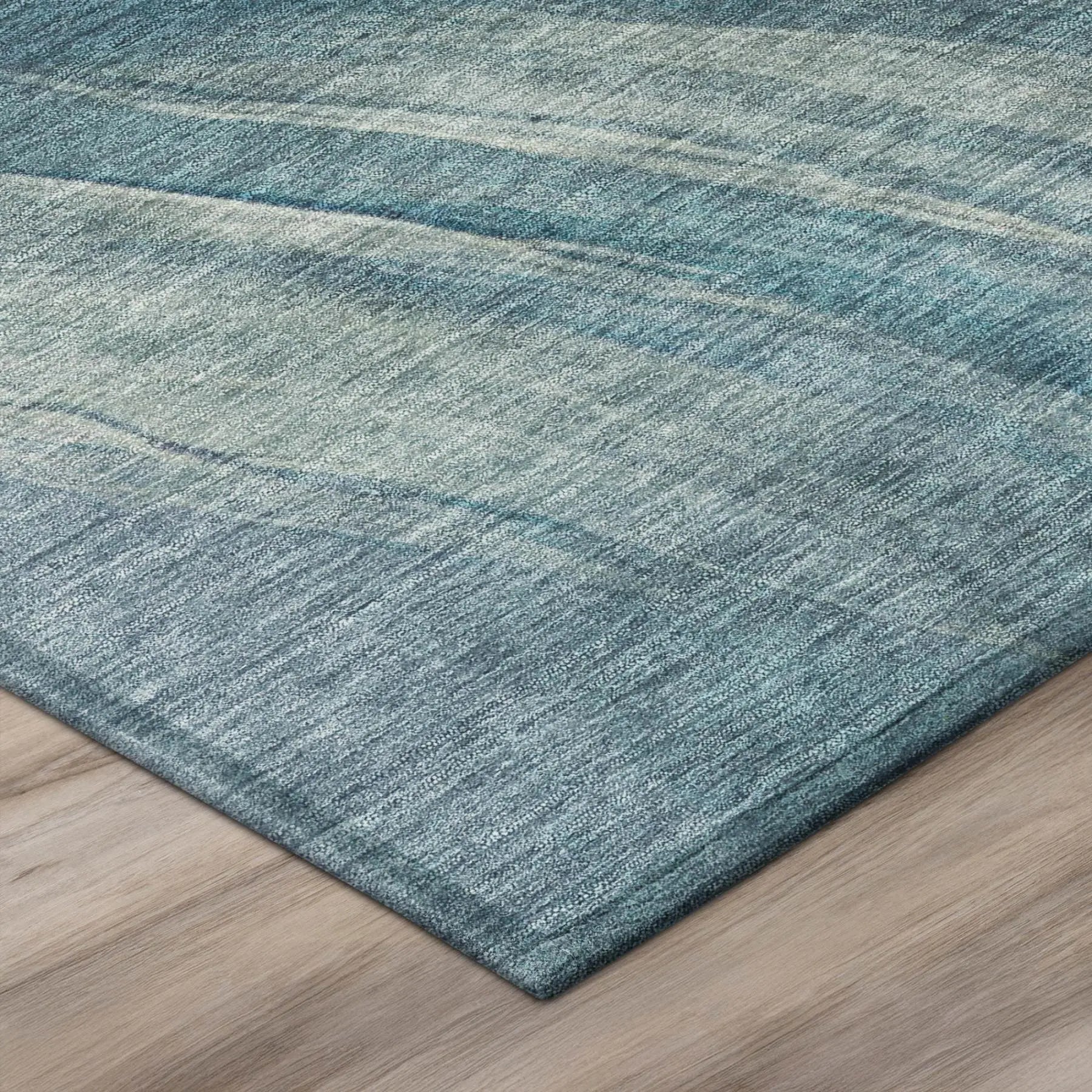 8' Blue And Silver Round Abstract Washable Indoor Outdoor Area Rug Homeroots Outdoor