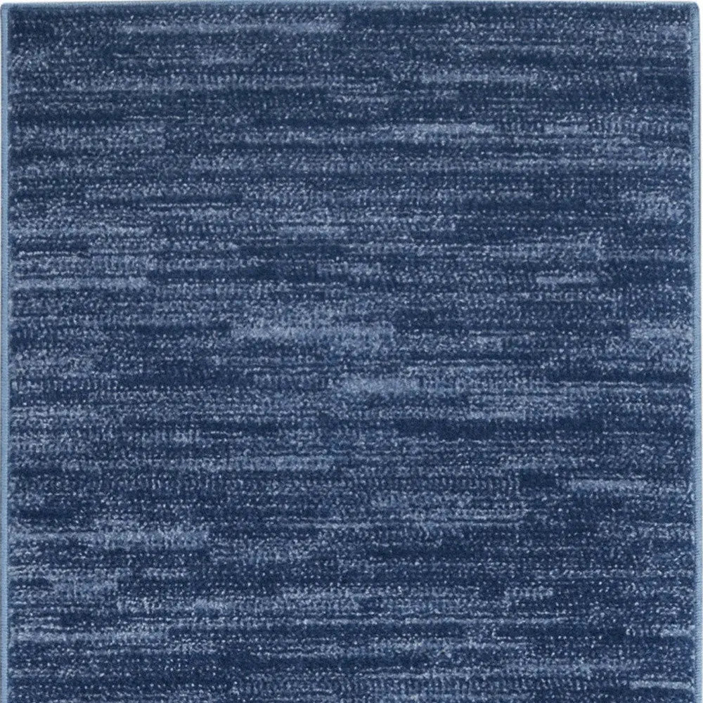 8' Blue Non Skid Indoor Outdoor Runner Rug - GreatEagleInc
