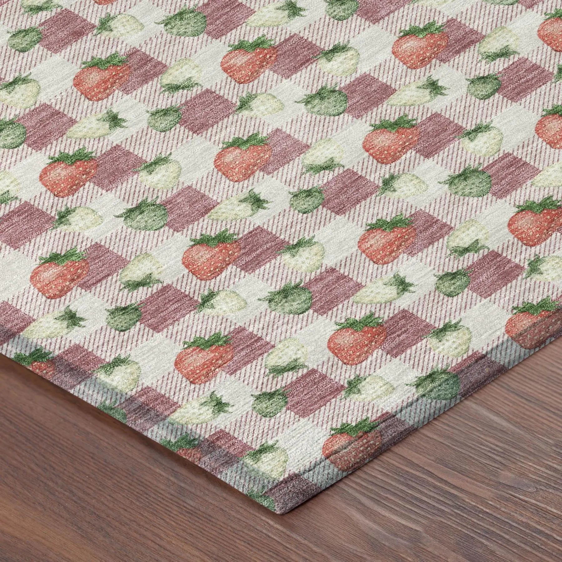 8' Blush And Pink Round Floral Washable Indoor Outdoor Area Rug Homeroots Outdoor