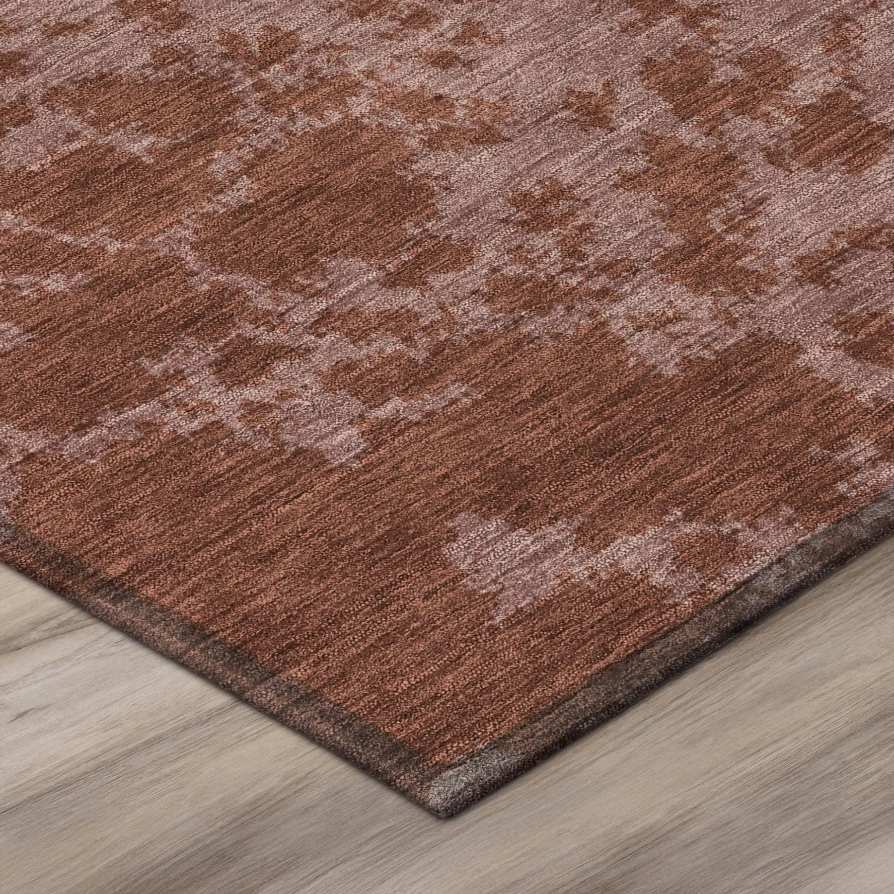 8' Burgundy And Red Round Abstract Washable Indoor Outdoor Area Rug Homeroots Outdoor