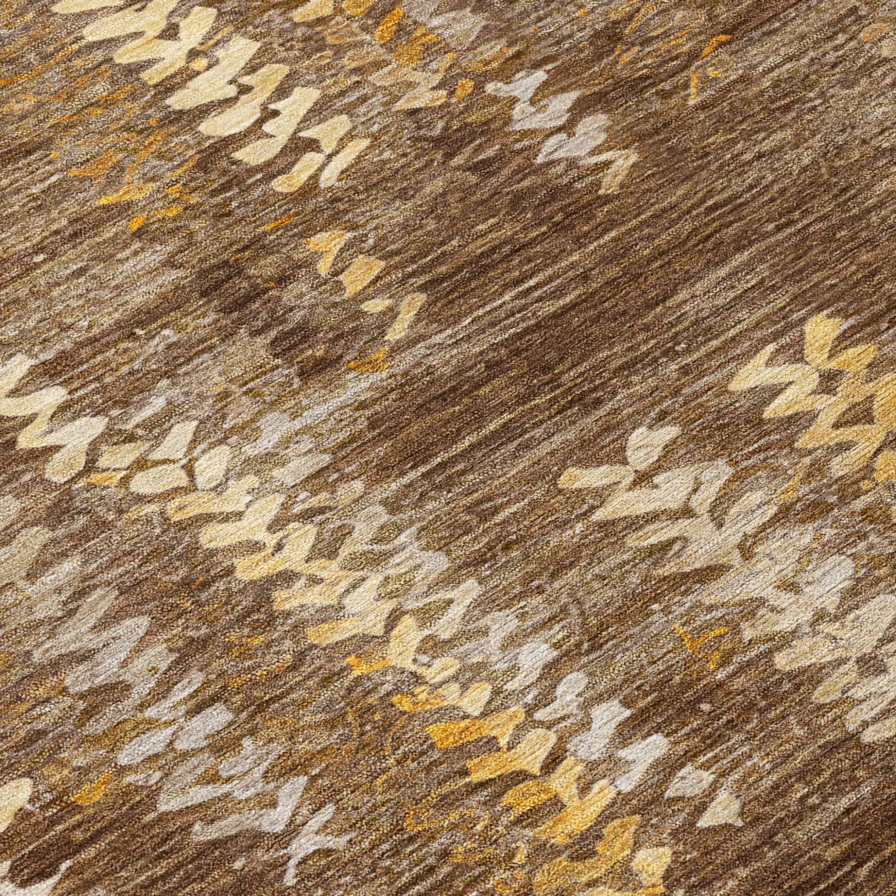 8' Chocolate And Brown Round Striped Washable Indoor Outdoor Area Rug Homeroots Outdoor