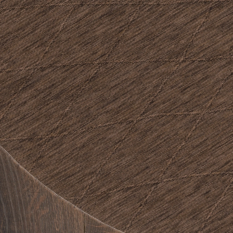 8' Dark Brown And Brown Round Geometric Indoor Outdoor Area Rug Homeroots Outdoor