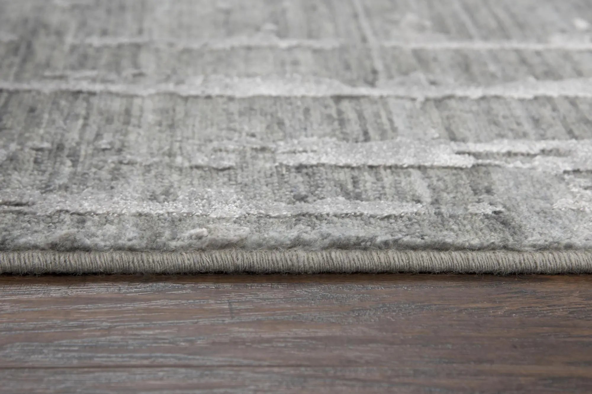8' Gray And Light Gray New Zealand Lambs Wool Abstract Hand Carved Handmade Area Rug Homeroots Home Decor